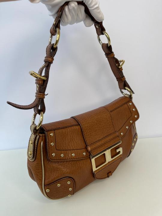 Dolce & Gabbana One Shoulder Bag Brown Leather
