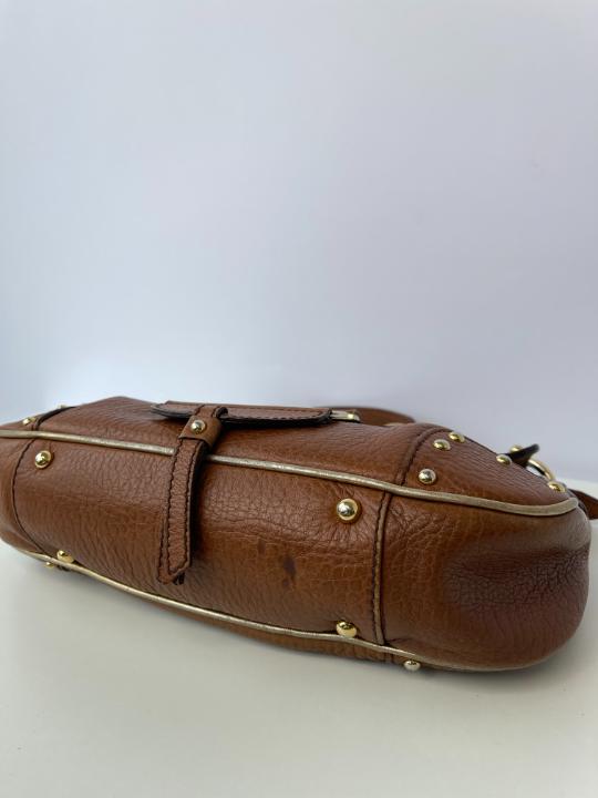 Dolce & Gabbana One Shoulder Bag Brown Leather