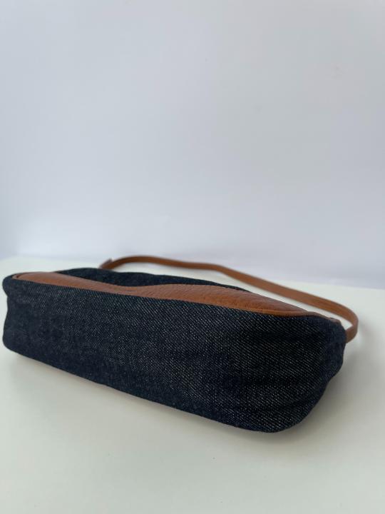 Dolce Gabbana Blue Denim Pochette