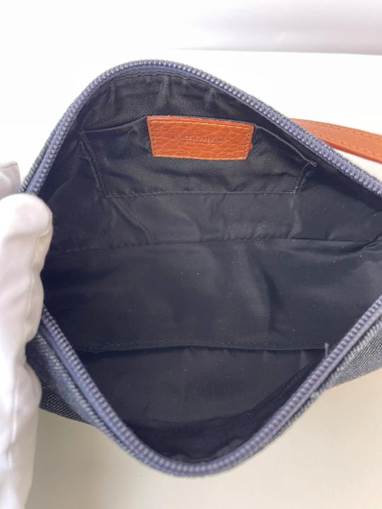 Dolce Gabbana Blue Denim Pochette