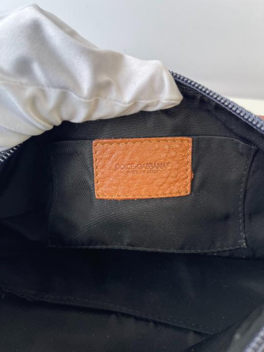 Dolce Gabbana Blue Denim Pochette
