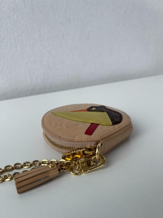 Louis Vuitton Limited Edition Vernis Chapeau Coin Purse Rose Florentin
