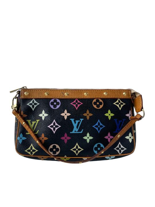 Louis Vuitton Black Multicolor Monogram Pochette Accessoires