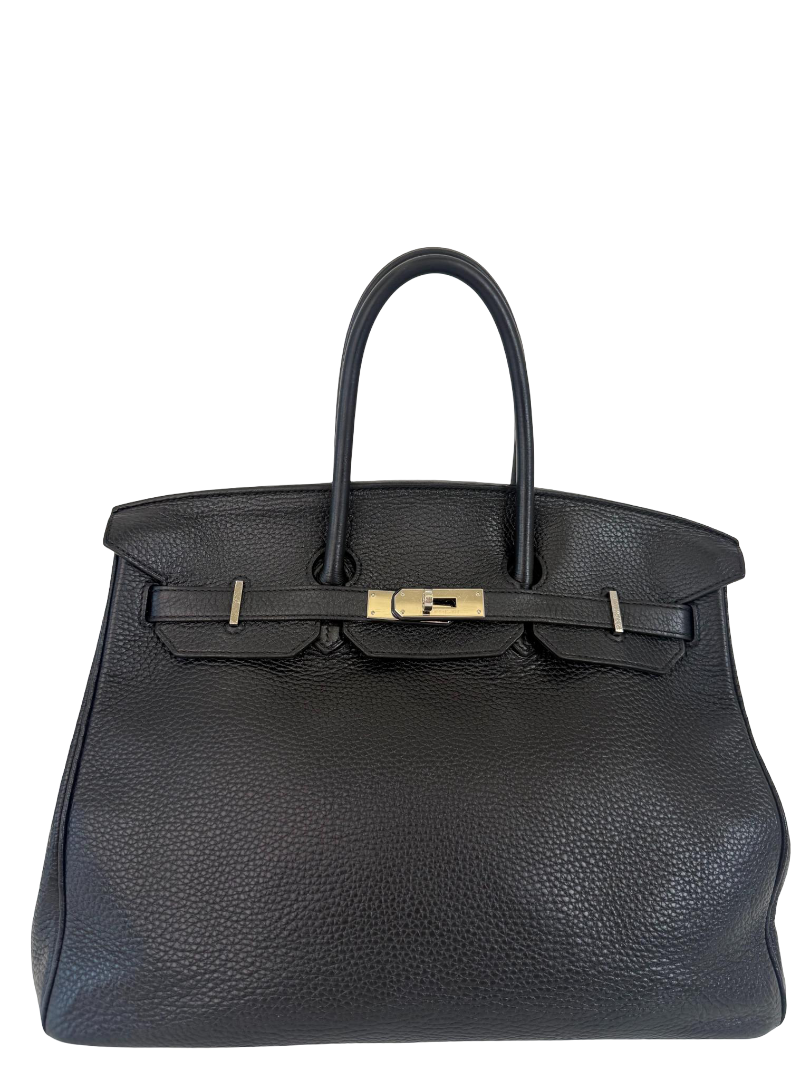 Hermès Birkin 35 Black Togo Leather Palladium Hardware