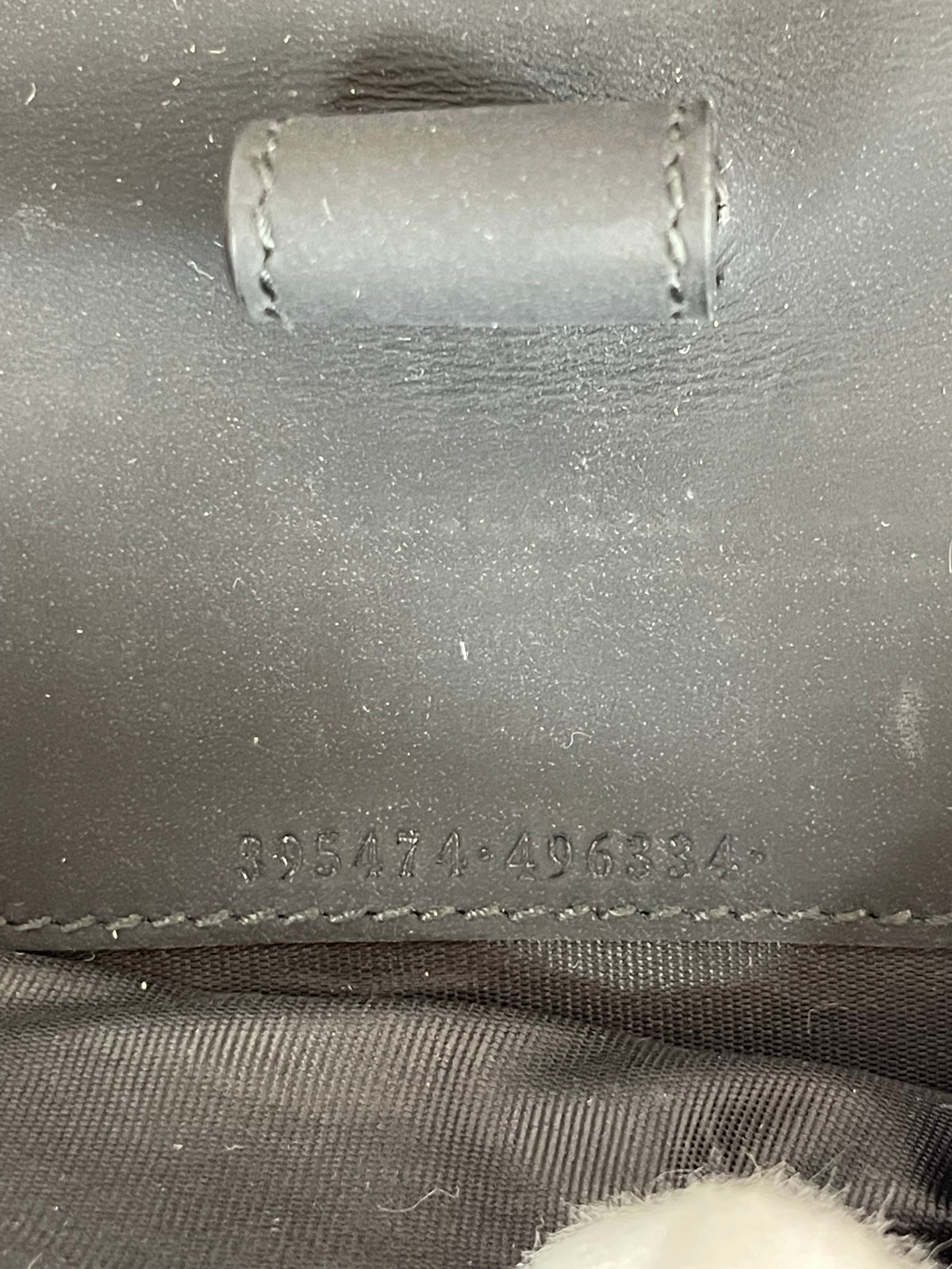 Gucci Black Guccissima Leather Zip Around Pouch