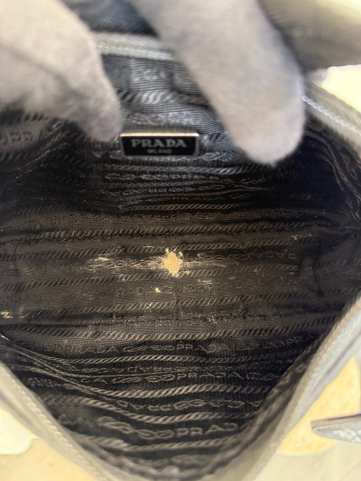 Prada Re-Edition 2000 Re-Nylon and Saffiano Black Pochette