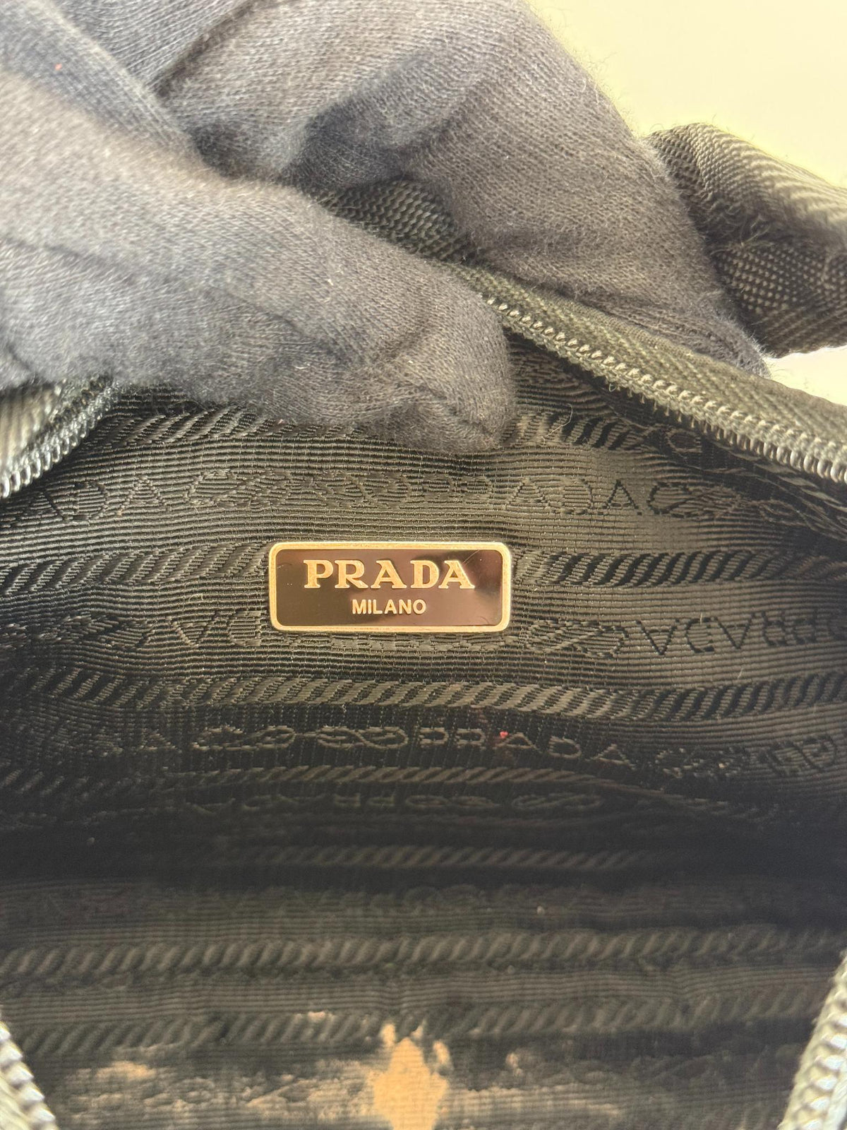 Prada Re-Edition 2000 Re-Nylon and Saffiano Black Pochette