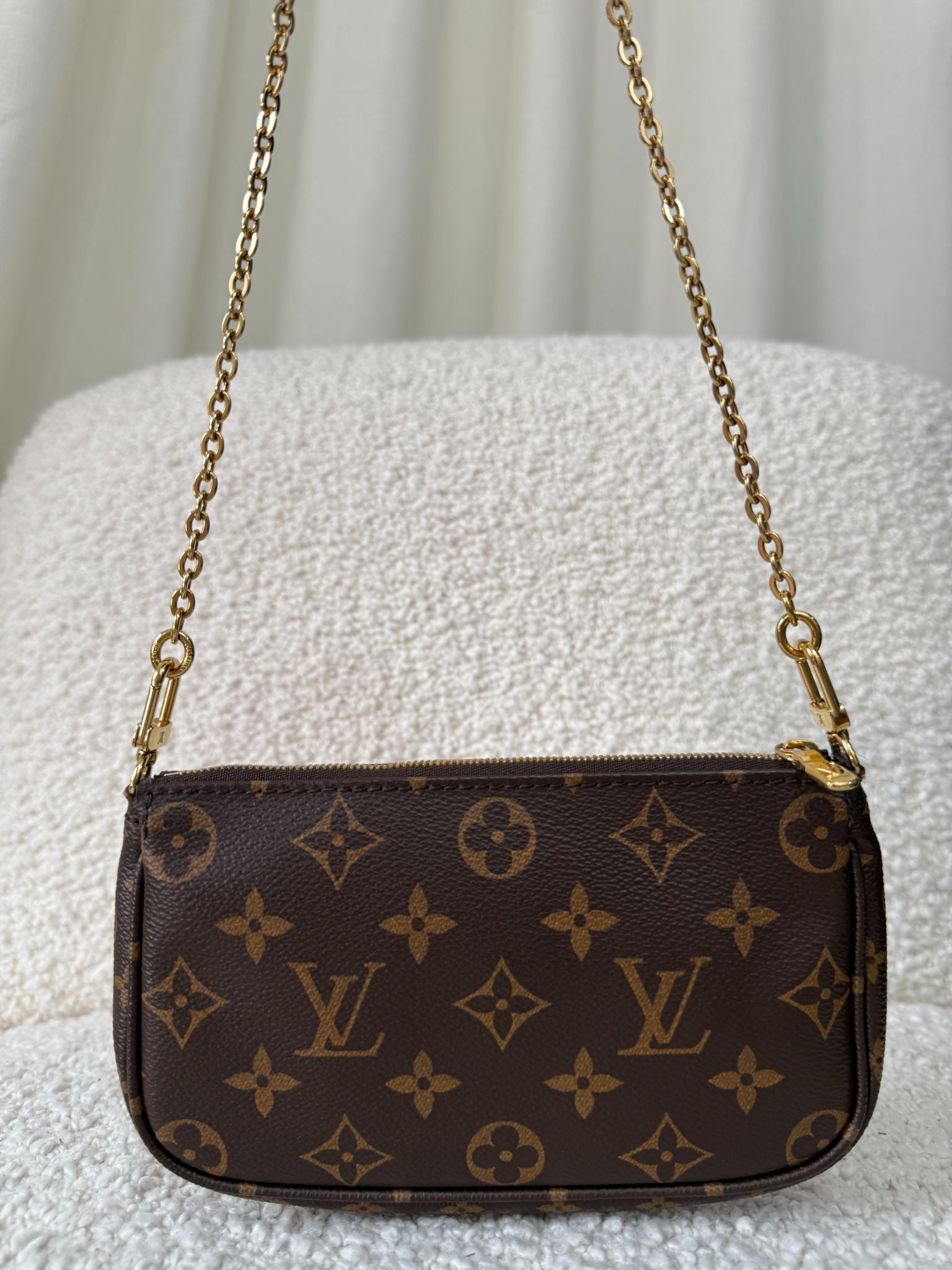 Louis Vuitton Multi Pochette Accessoires Khaki Strap Monogram Canvas