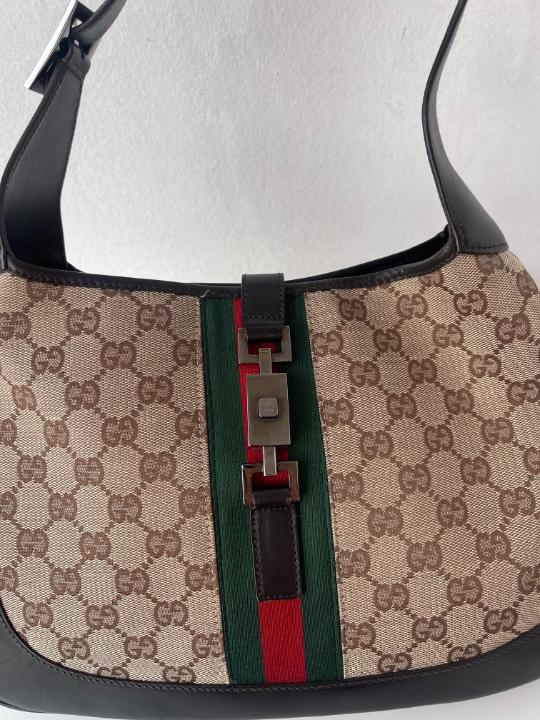 Gucci Jackie O Web Monogram Hobo Bag