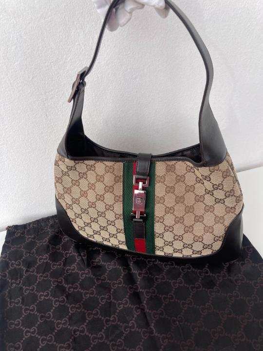 Gucci Jackie O Web Monogram Hobo Bag