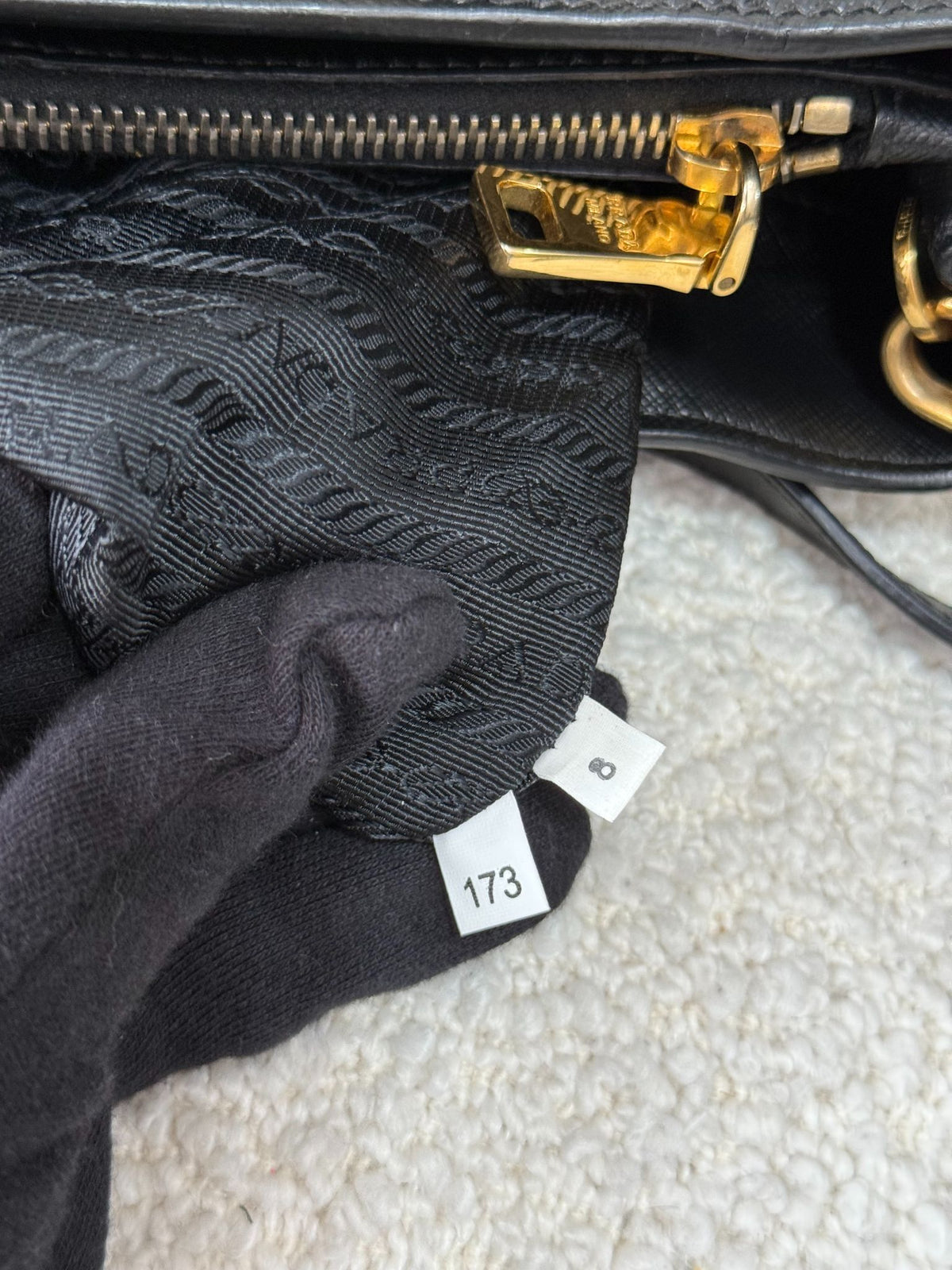 Prada Galleria Medium Black Saffiano Tote Bag