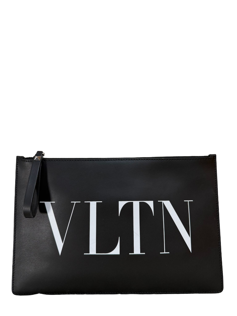 Valentino Garavani VLTN Men's Calfskin Pouch