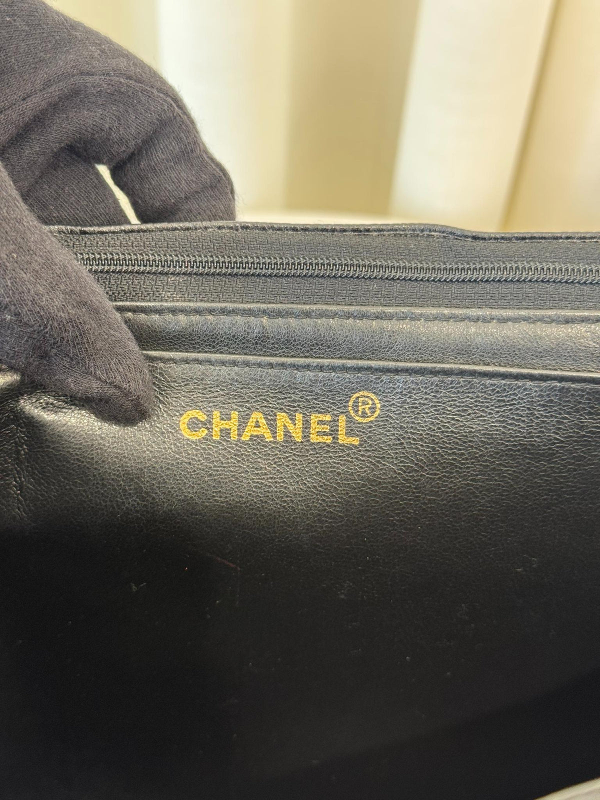Chanel Vintage Black Caviar Mademoiselle Jumbo Classic Flap Bag GHW