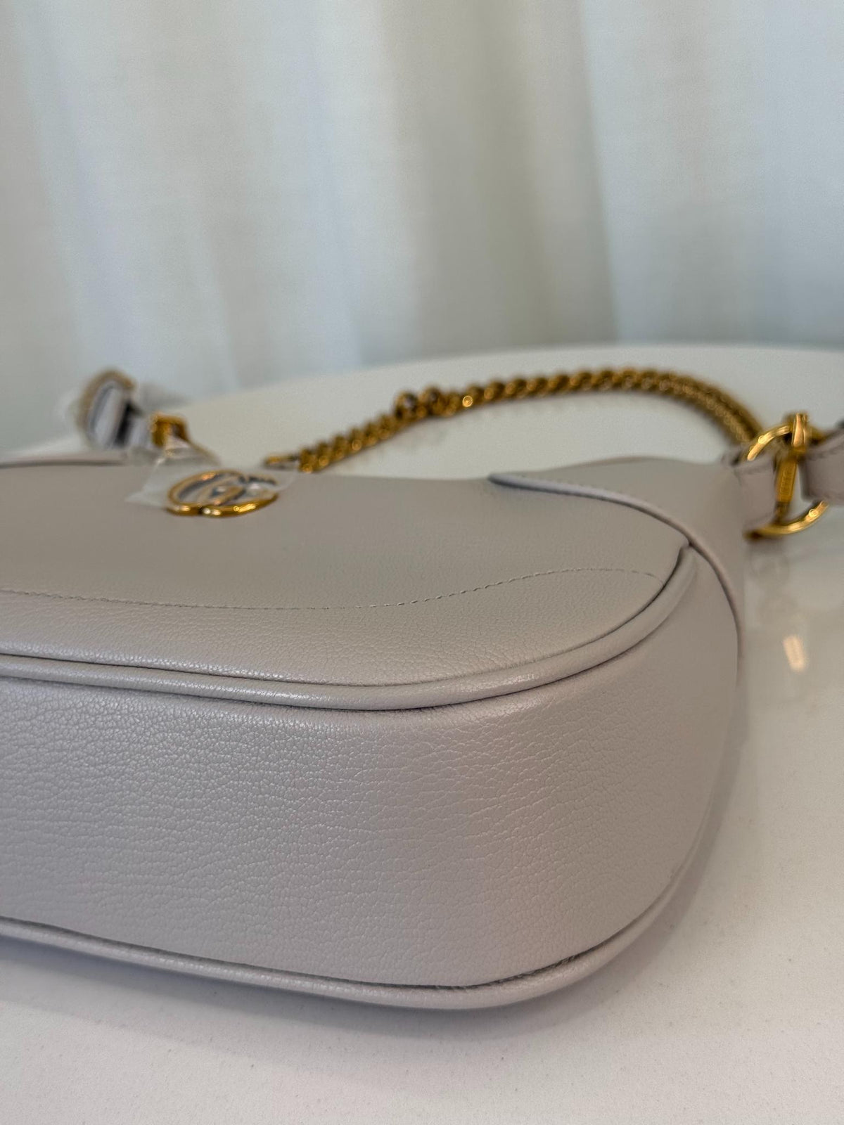 Gucci Small Aphrodite Light Taupe Shoulder Bag