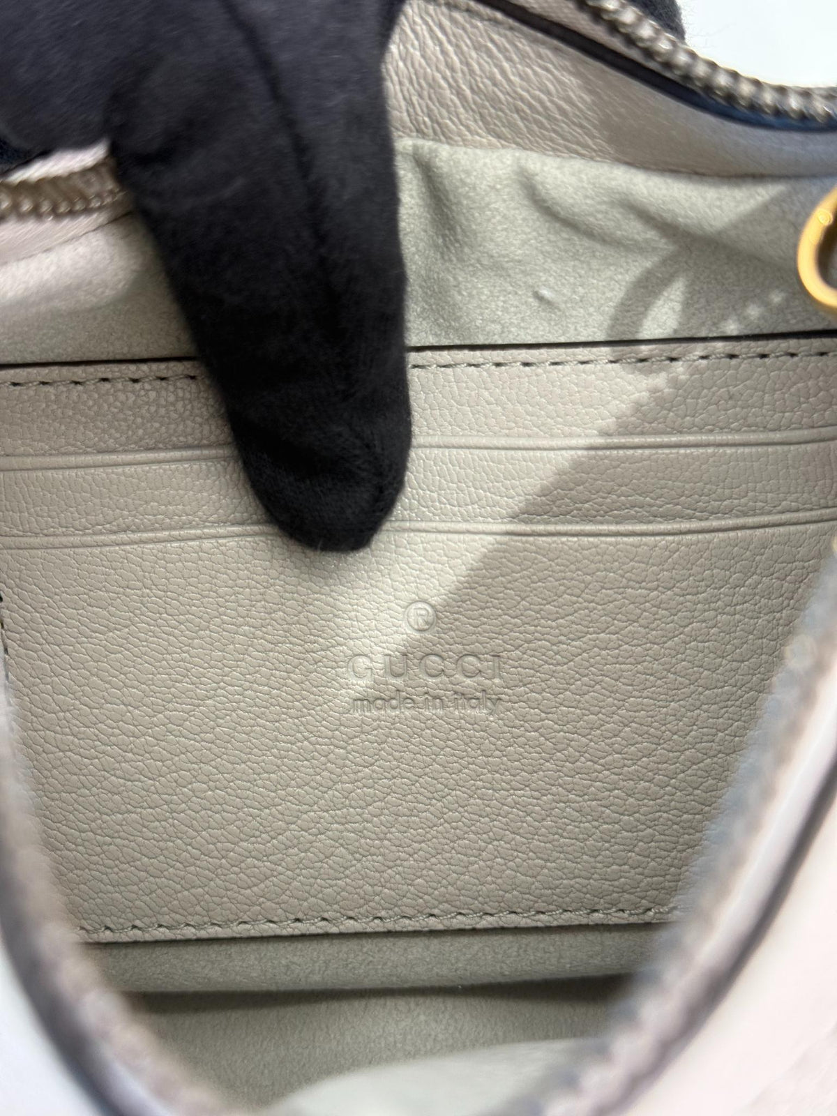 Gucci Small Aphrodite Light Taupe Shoulder Bag