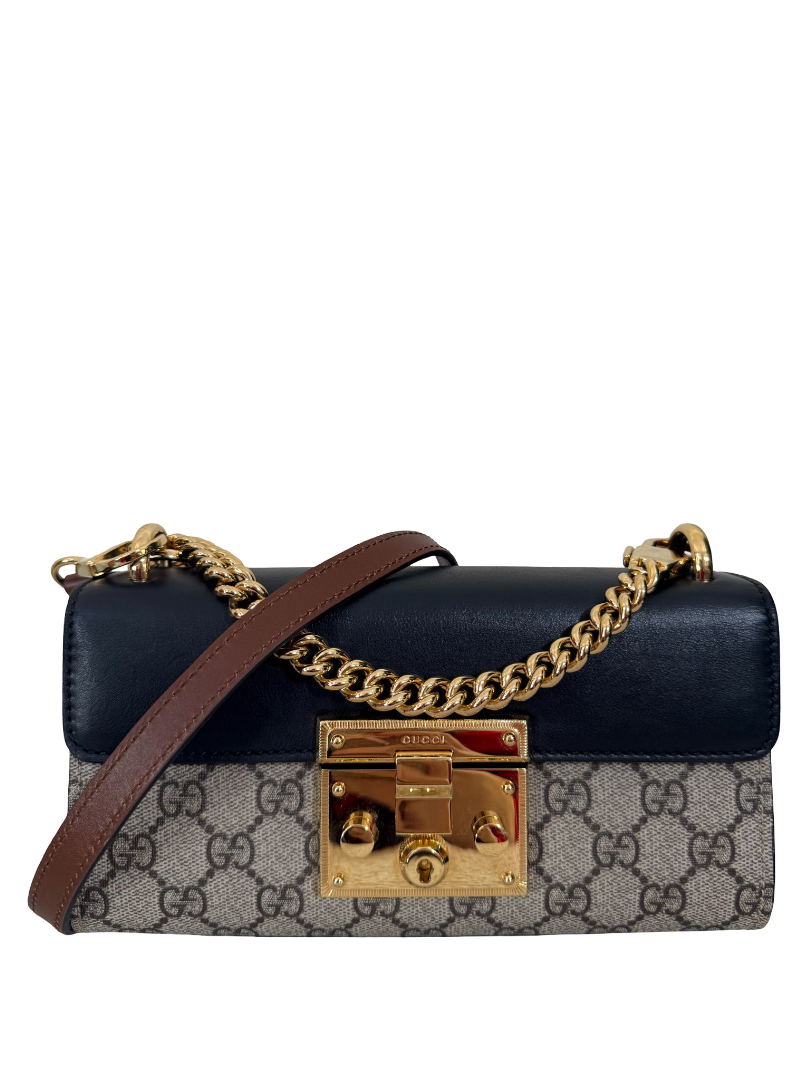 Gucci Padlock GG Supreme Canvas Small Shoulder Bag