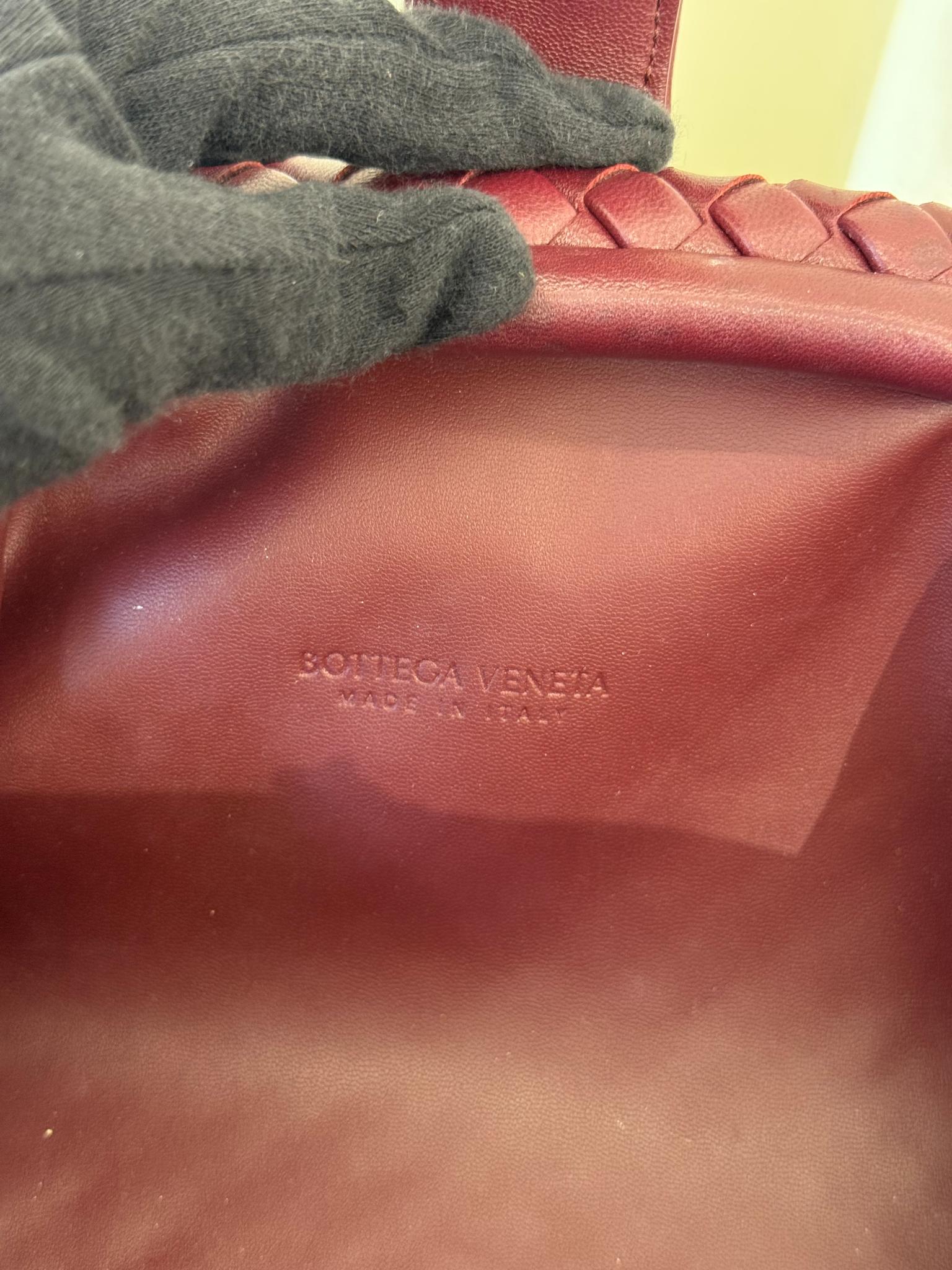 Bottega Veneta Small Lauren 1980 Intrecciato Leather Clutch Barolo