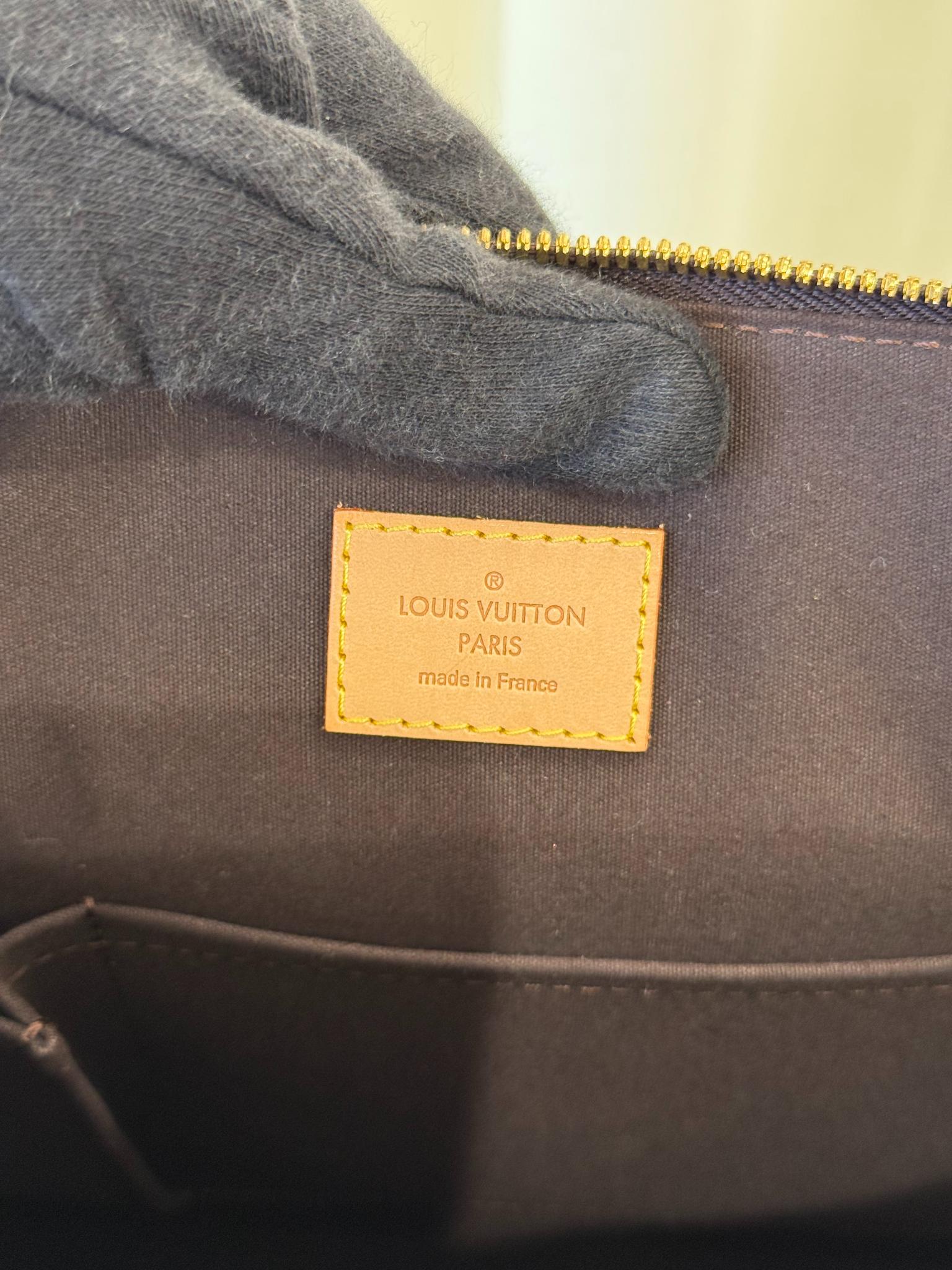 Louis Vuitton Alma GM Amarante Monogram Vernis Bag