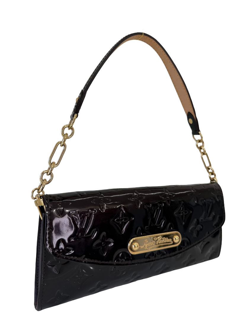 Louis Vuitton Amarante Monogram Vernis Sunset Boulevard Pochette