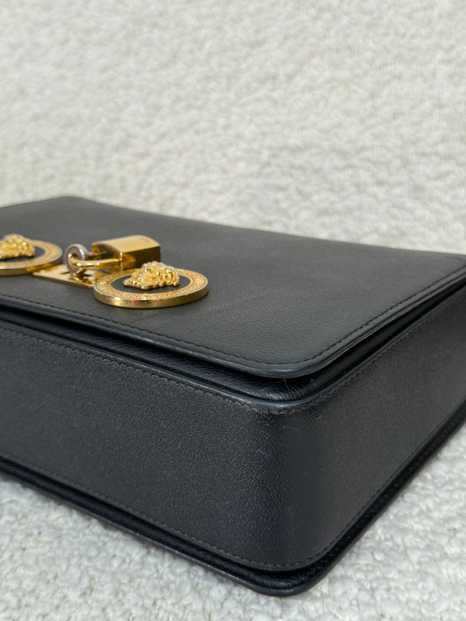 Versace La Medusa Tribute Small Leather Crossbody Bag