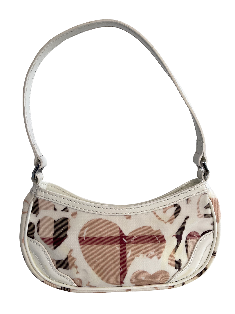 Burberry Painted Hearts Nova Check Bag