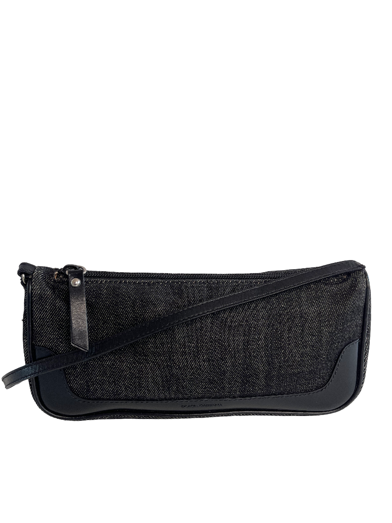 Dolce & Gabbana Black Denim Pochette