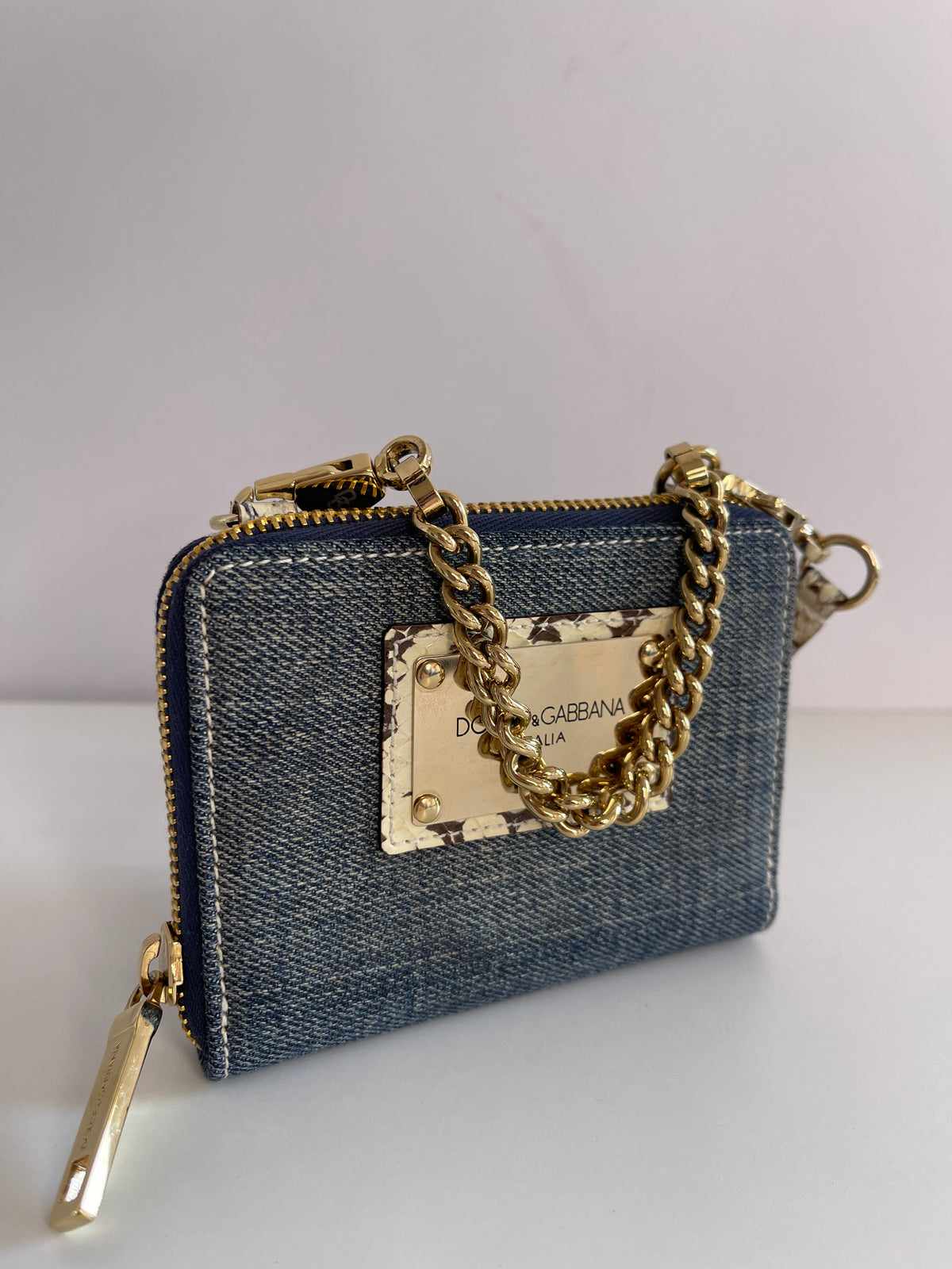 Dolce & Gabbana Vintage Wallet Denim