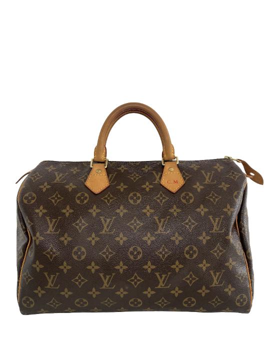 Louis Vuitton Speedy 35 Monogram Canvas C.M Initials