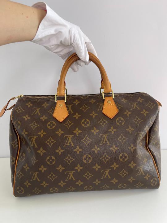 Louis Vuitton Speedy 35 Monogram Canvas C.M Initials