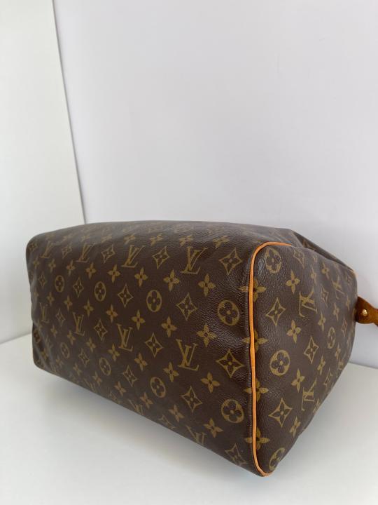 Louis Vuitton Speedy 35 Monogram Canvas C.M Initials