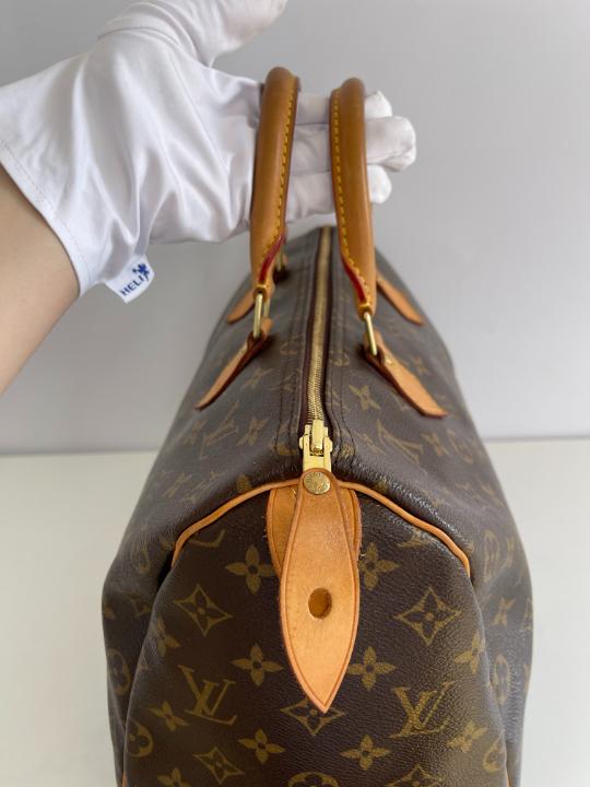 Louis Vuitton Speedy 35 Monogram Canvas C.M Initials