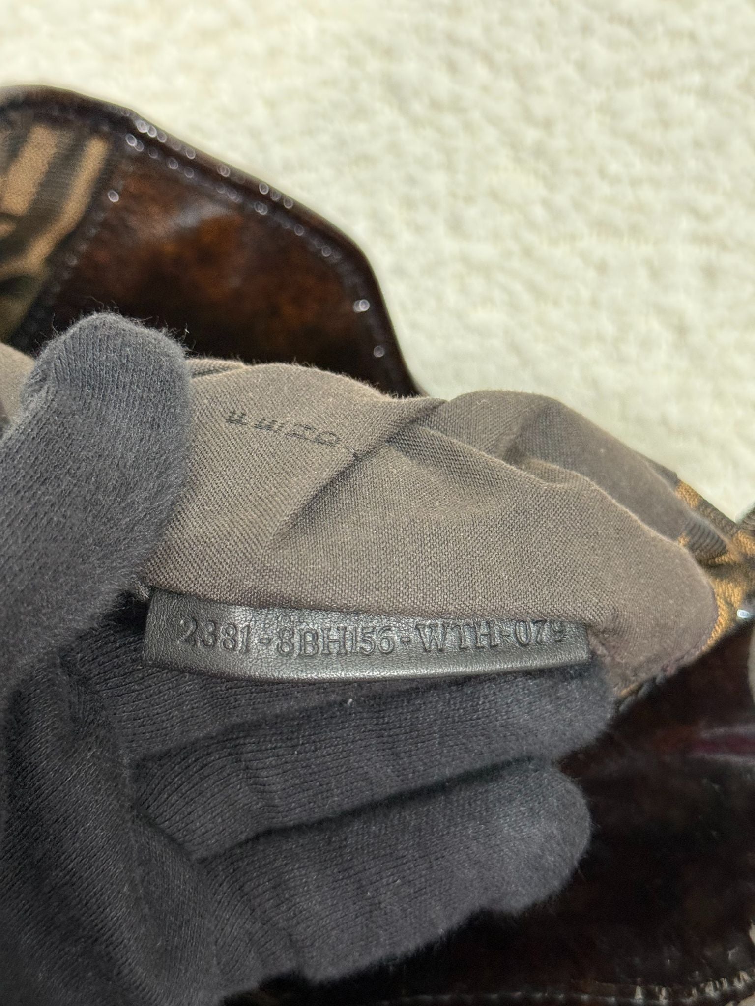 Fendi Chef Small FF Signature Zucca Tobacco Canvas Shoulder Bag