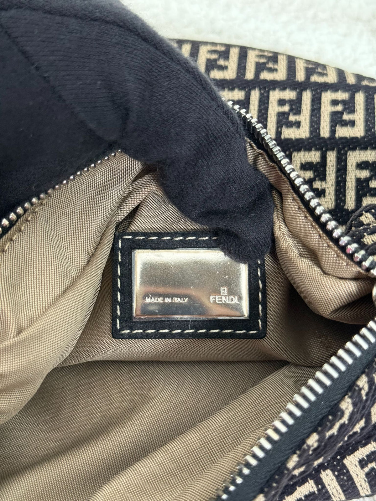 Fendi Zucchino Vintage Oyster Bag