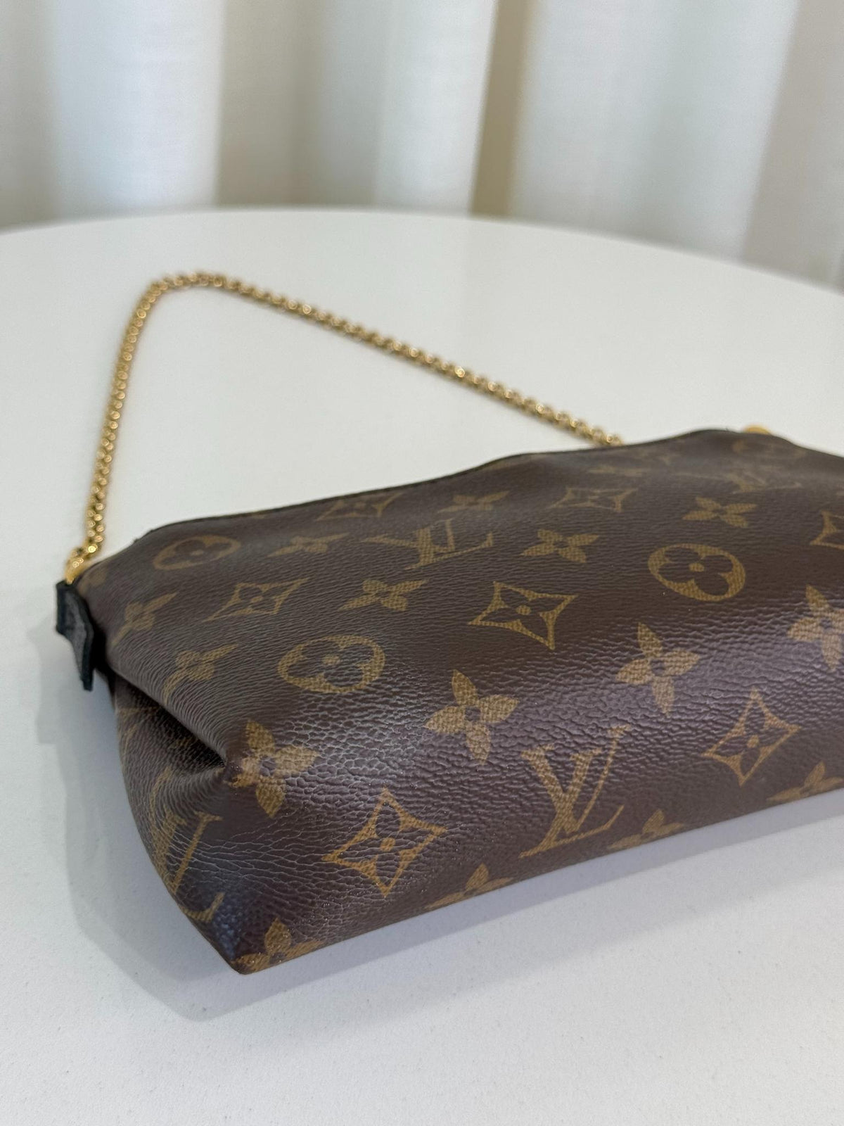 Louis Vuitton Monogram Pallas Clutch Black