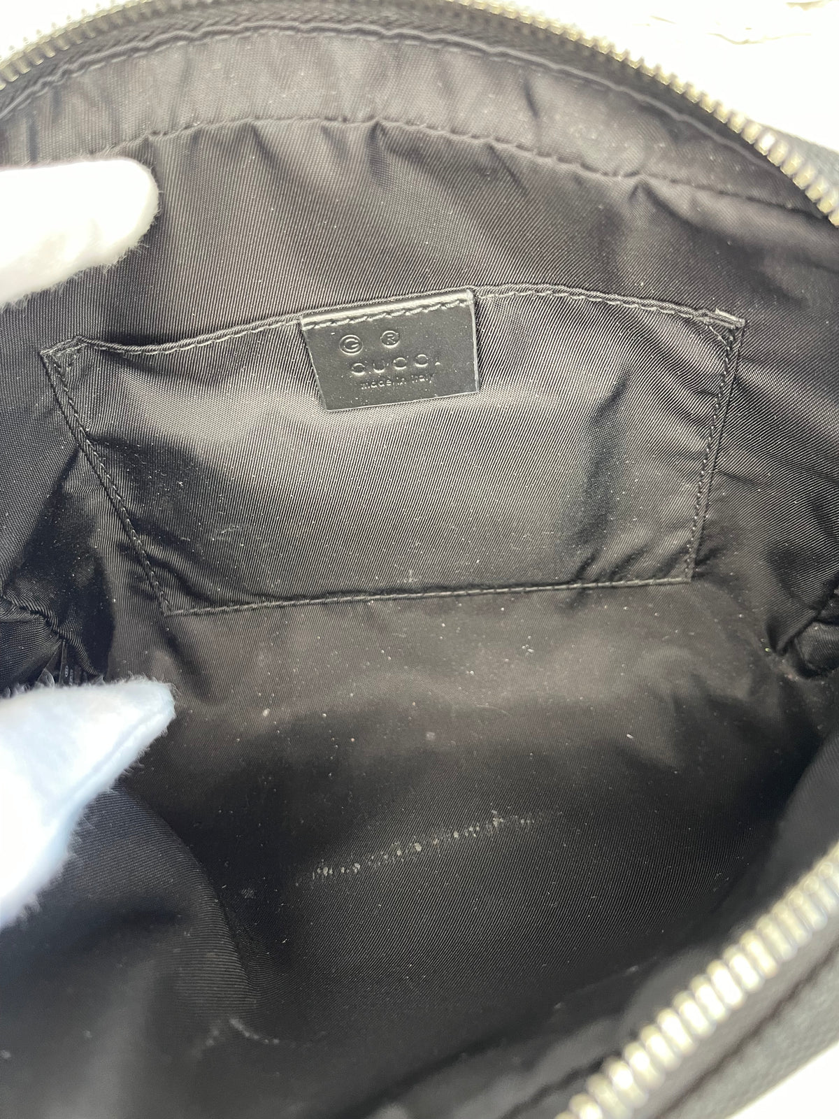 Gucci Web Monogram Canvas Slim Belt Bag