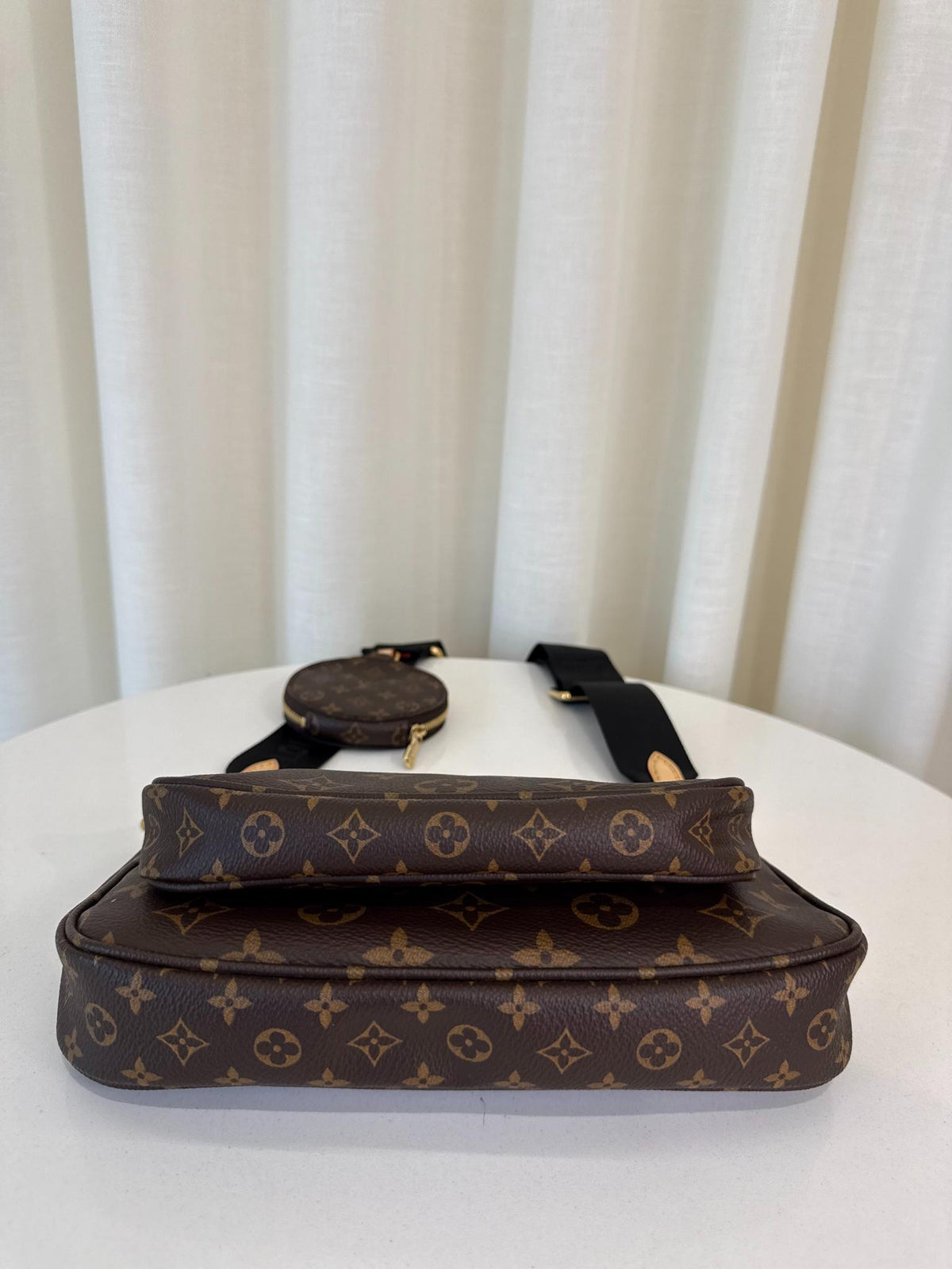 Louis Vuitton Multi Pochette Accessoires Black Strap Monogram Canvas