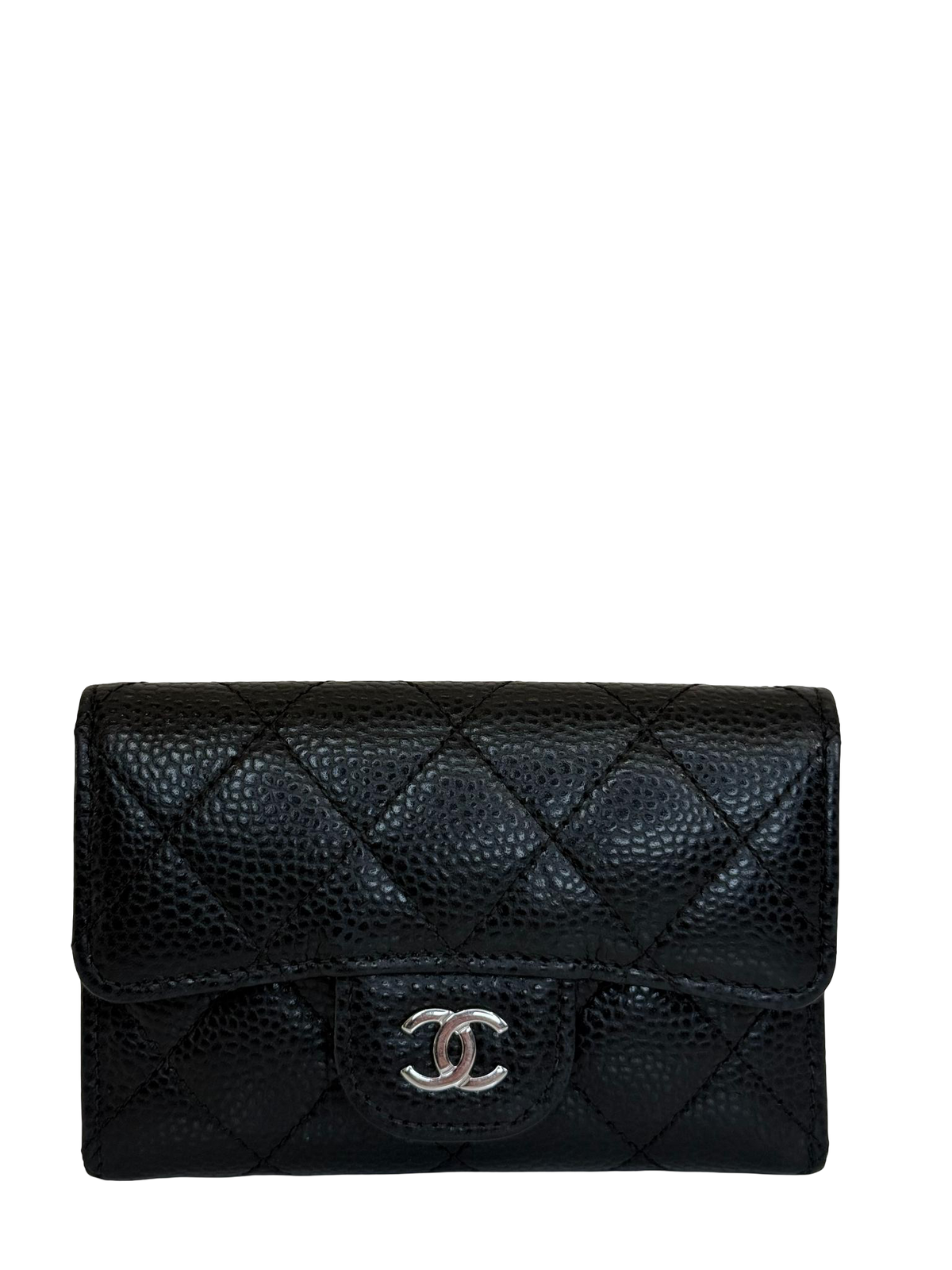 Chanel Classic Caviar Leather Flap Card Holder