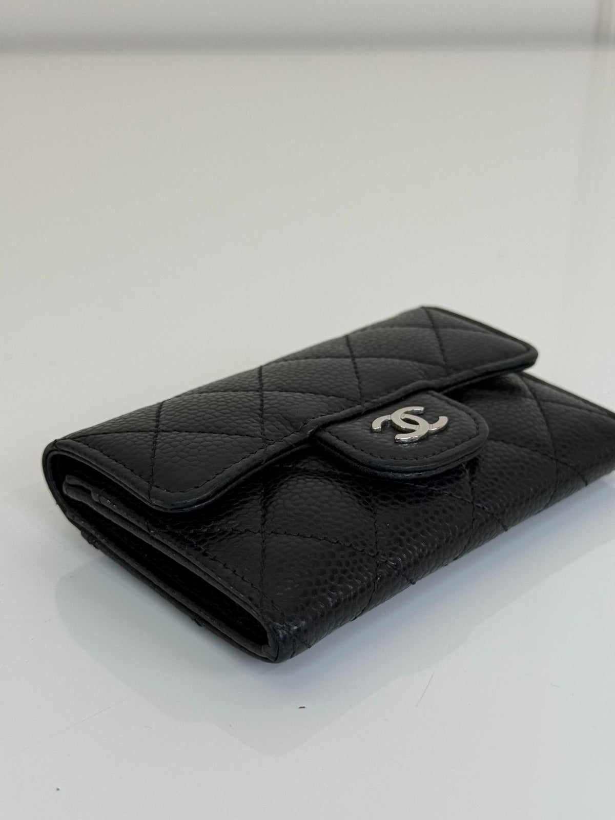 Chanel Classic Caviar Leather Flap Card Holder