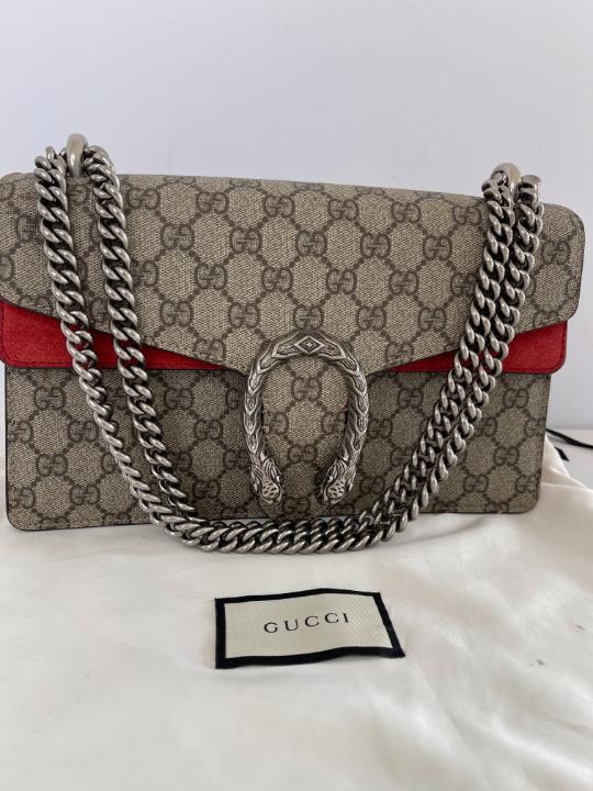 Gucci Small Dionysus GG Supreme Monogram Shoulder Bag