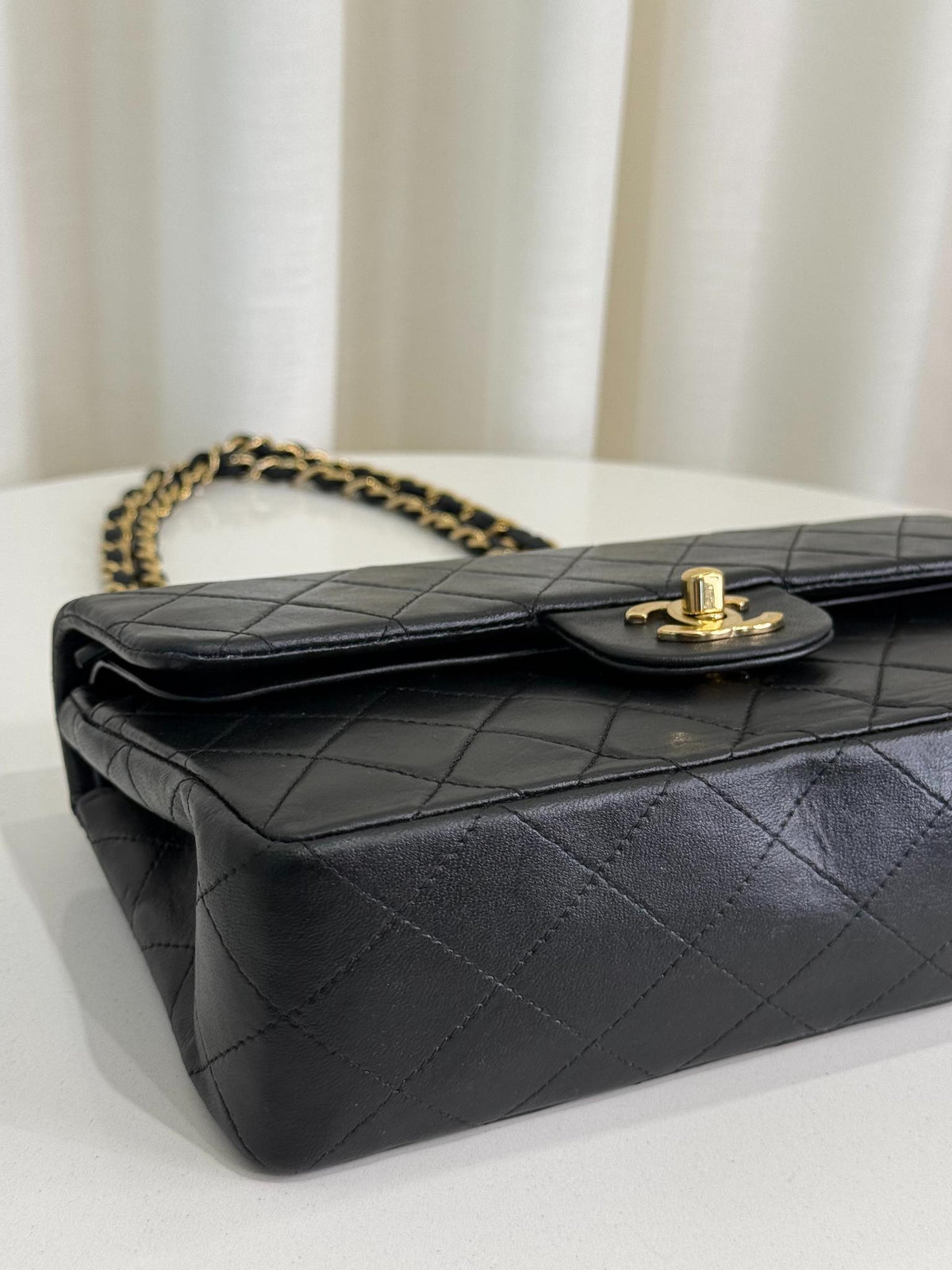 Chanel Classic Double Flap Small Black Lambskin Gold Hardware