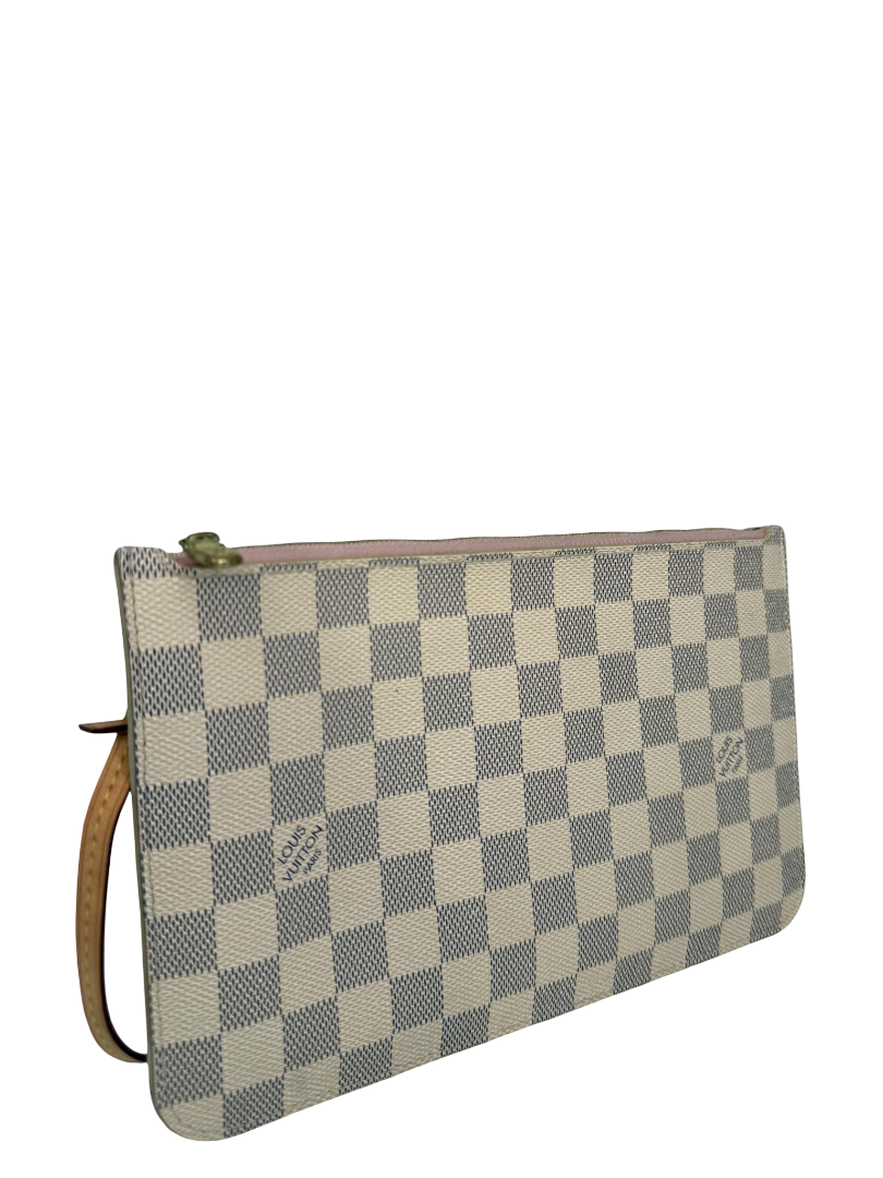Louis Vuitton Neverfull Pochette Damier Azur Canvas