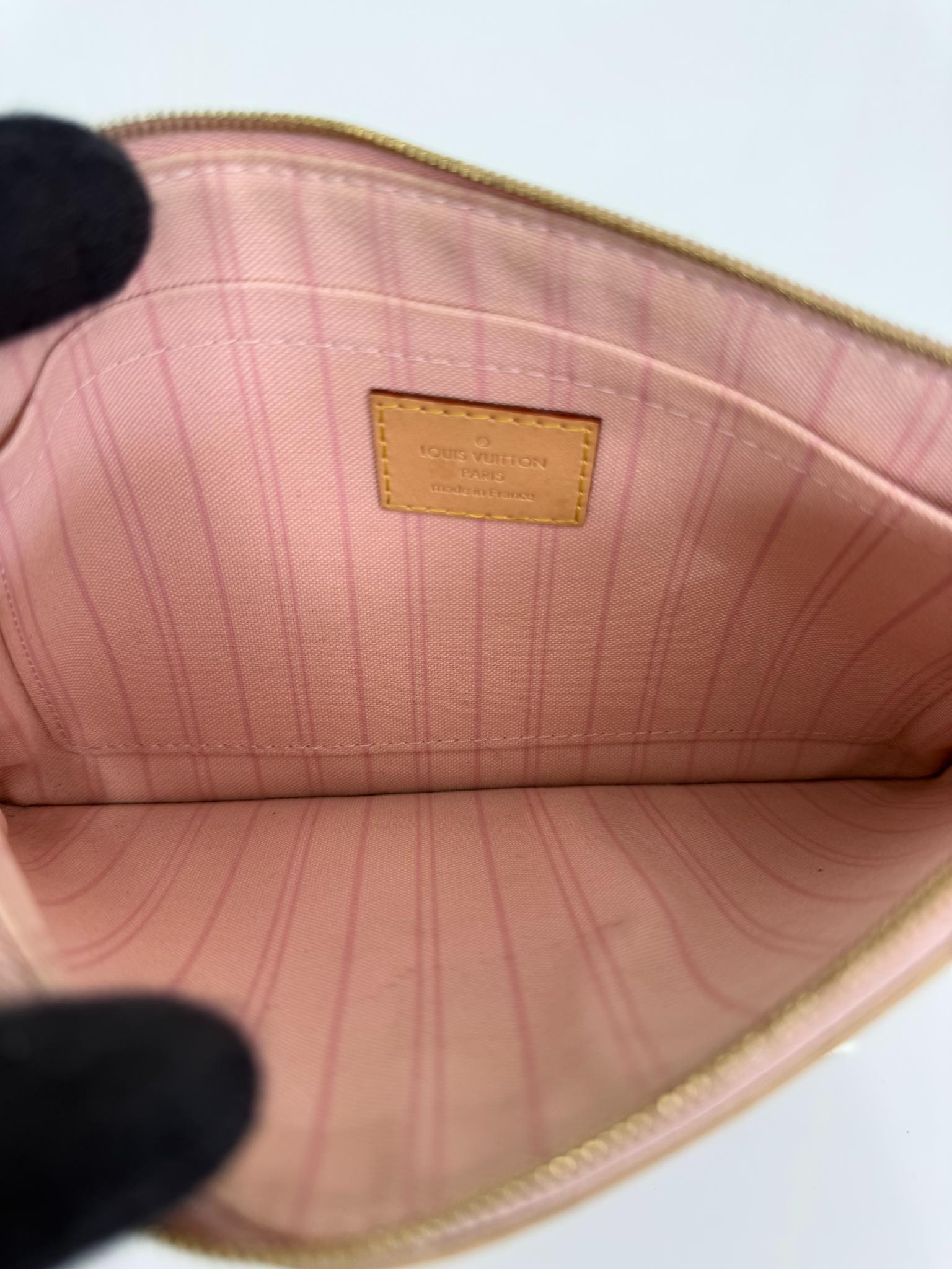Louis Vuitton Neverfull Pochette Damier Azur Canvas