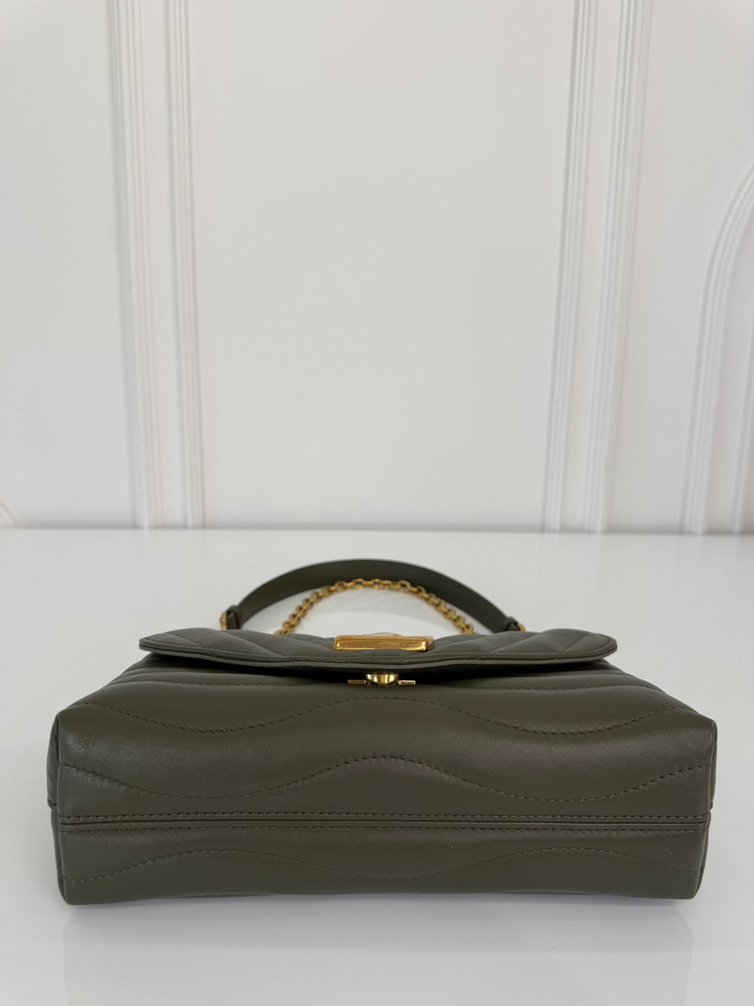 Louis Vuitton New Wave Smooth Cow Leather Khaki Green