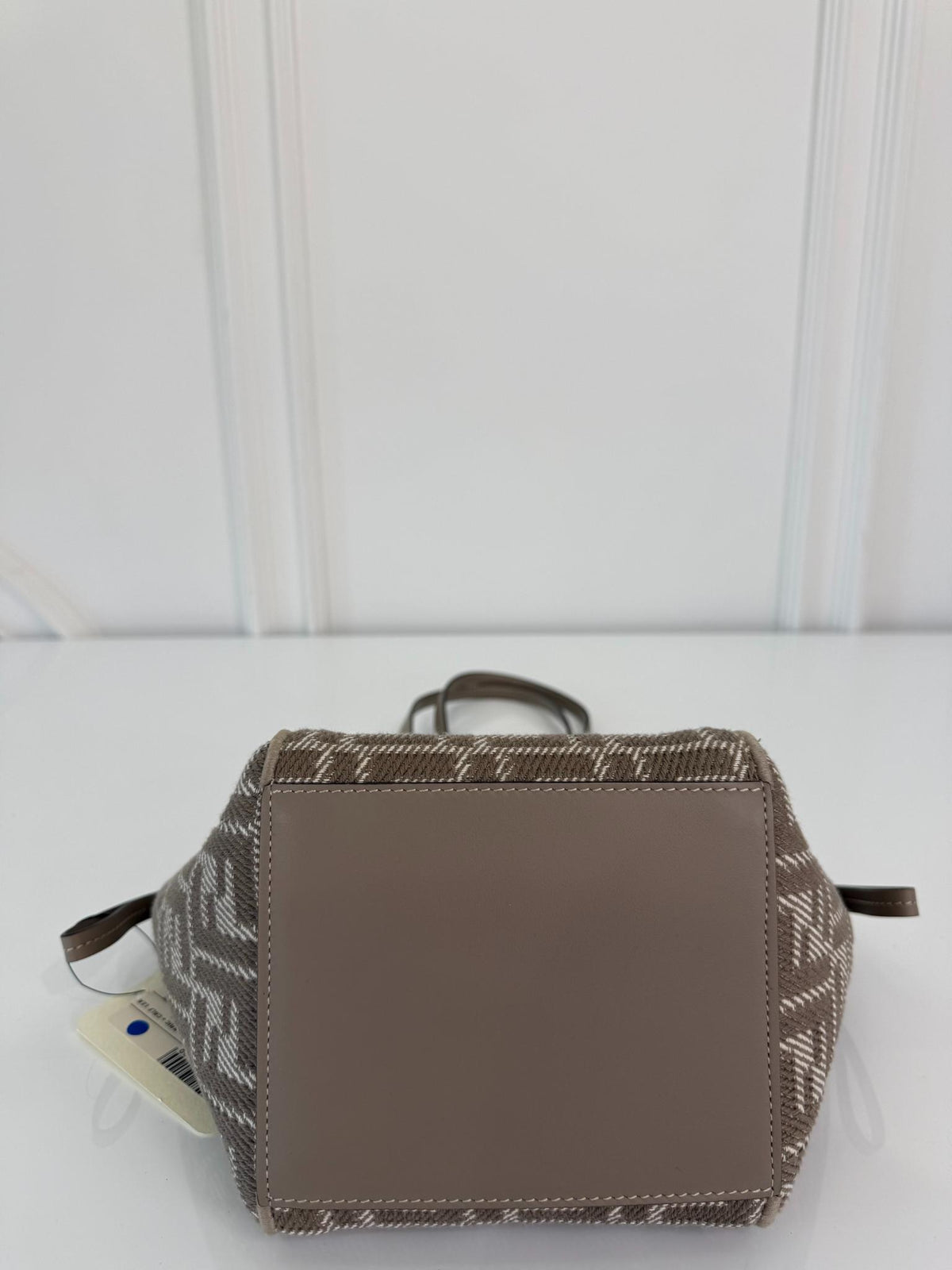 Fendi Origami Mini Bag Beige/Brown FF Jacquard Fabric