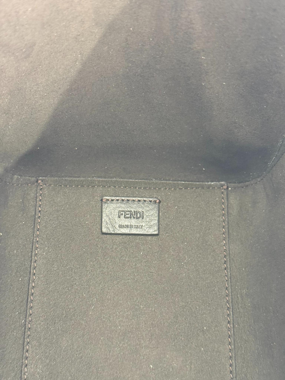 Fendi Origami Mini Bag Beige/Brown FF Jacquard Fabric