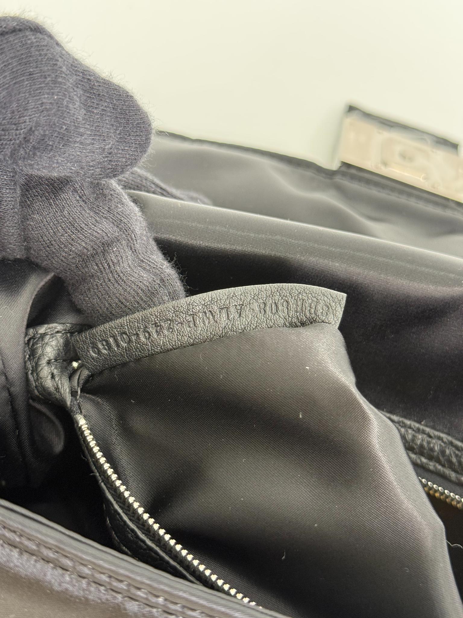 Fendi Black Nylon Multipocket Cargo Baguette