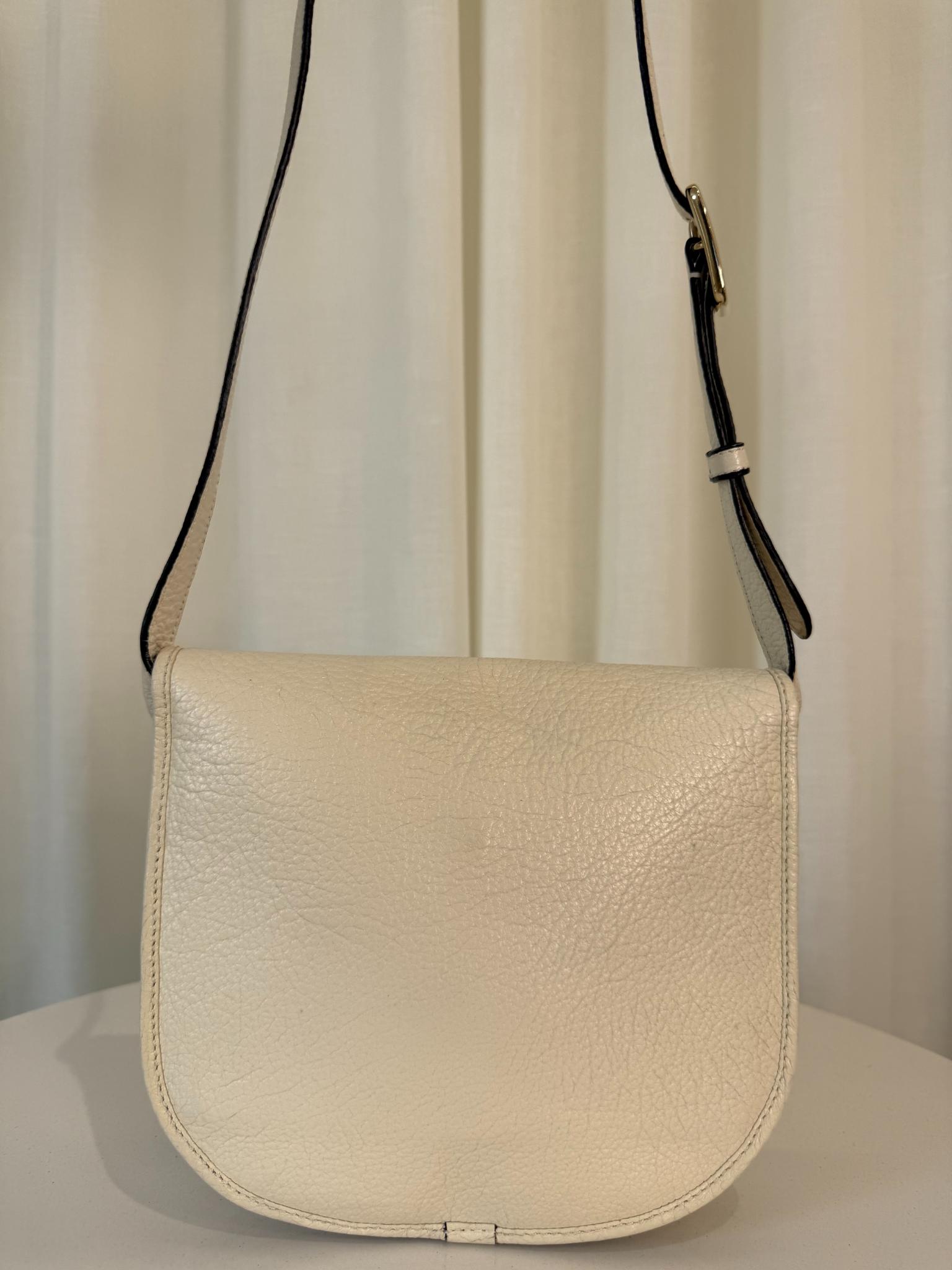 Loewe Amberley Small Satchel Ivory Shoulder Bag
