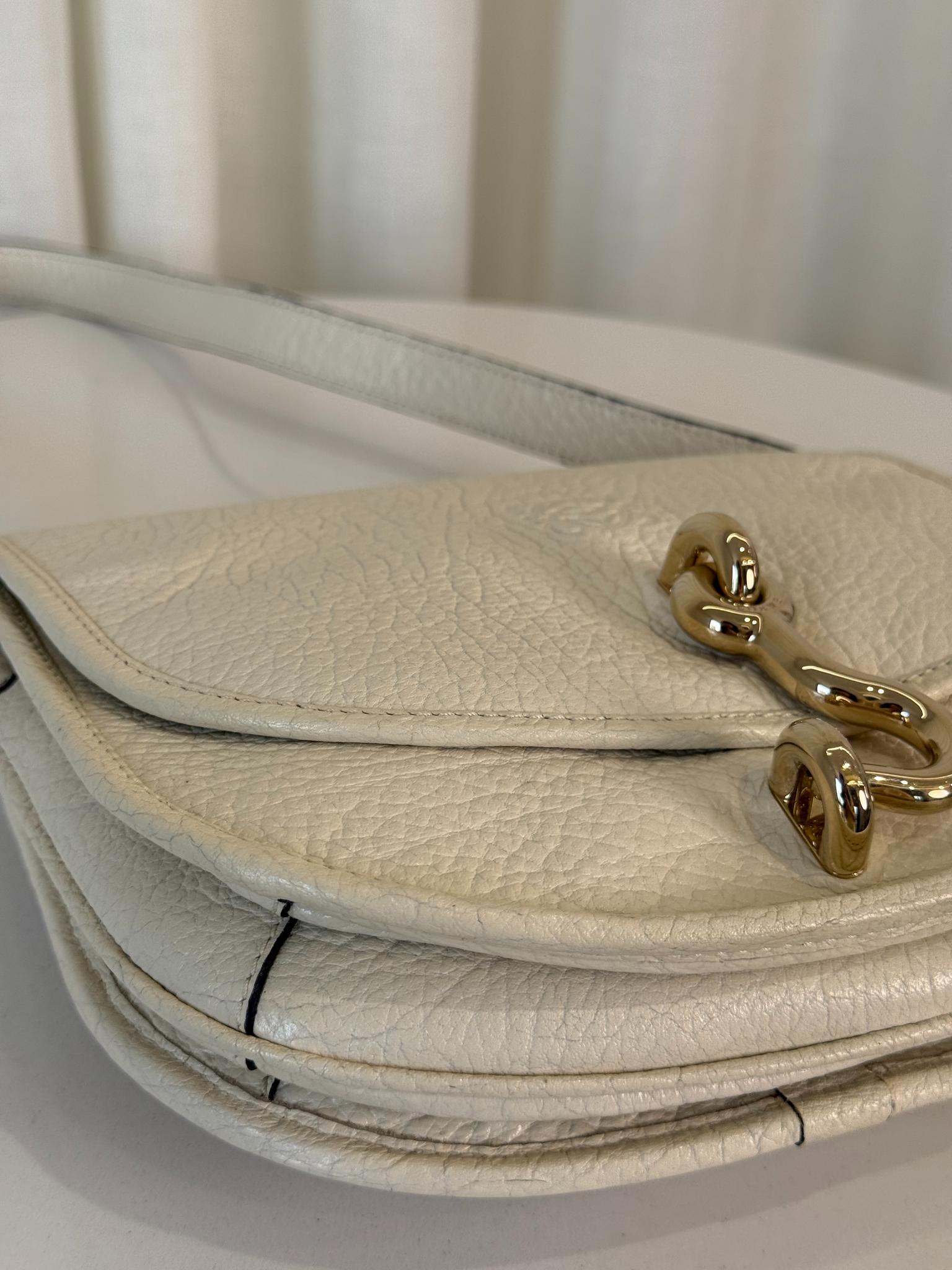 Loewe Amberley Small Satchel Ivory Shoulder Bag