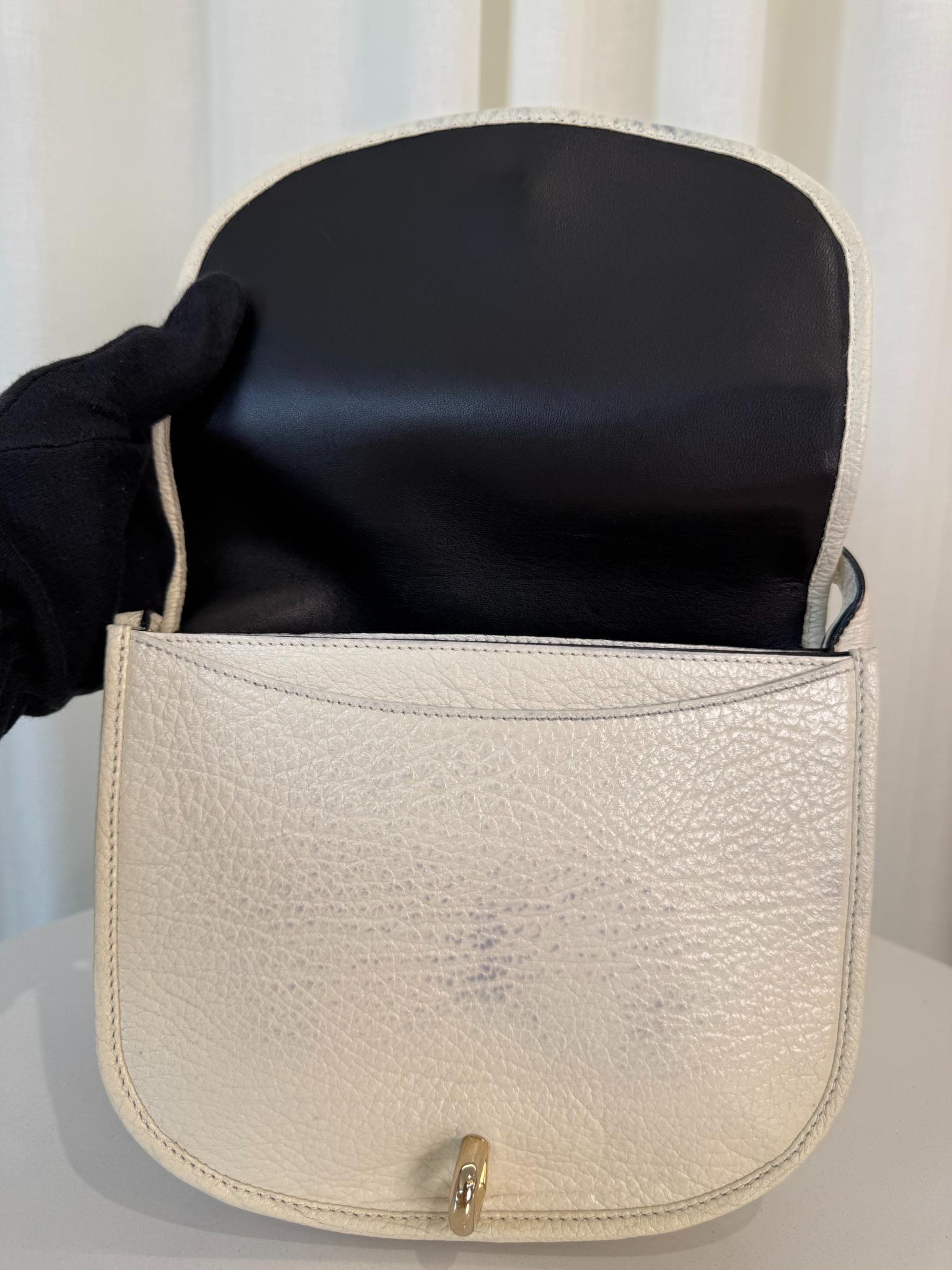 Loewe Amberley Small Satchel Ivory Shoulder Bag
