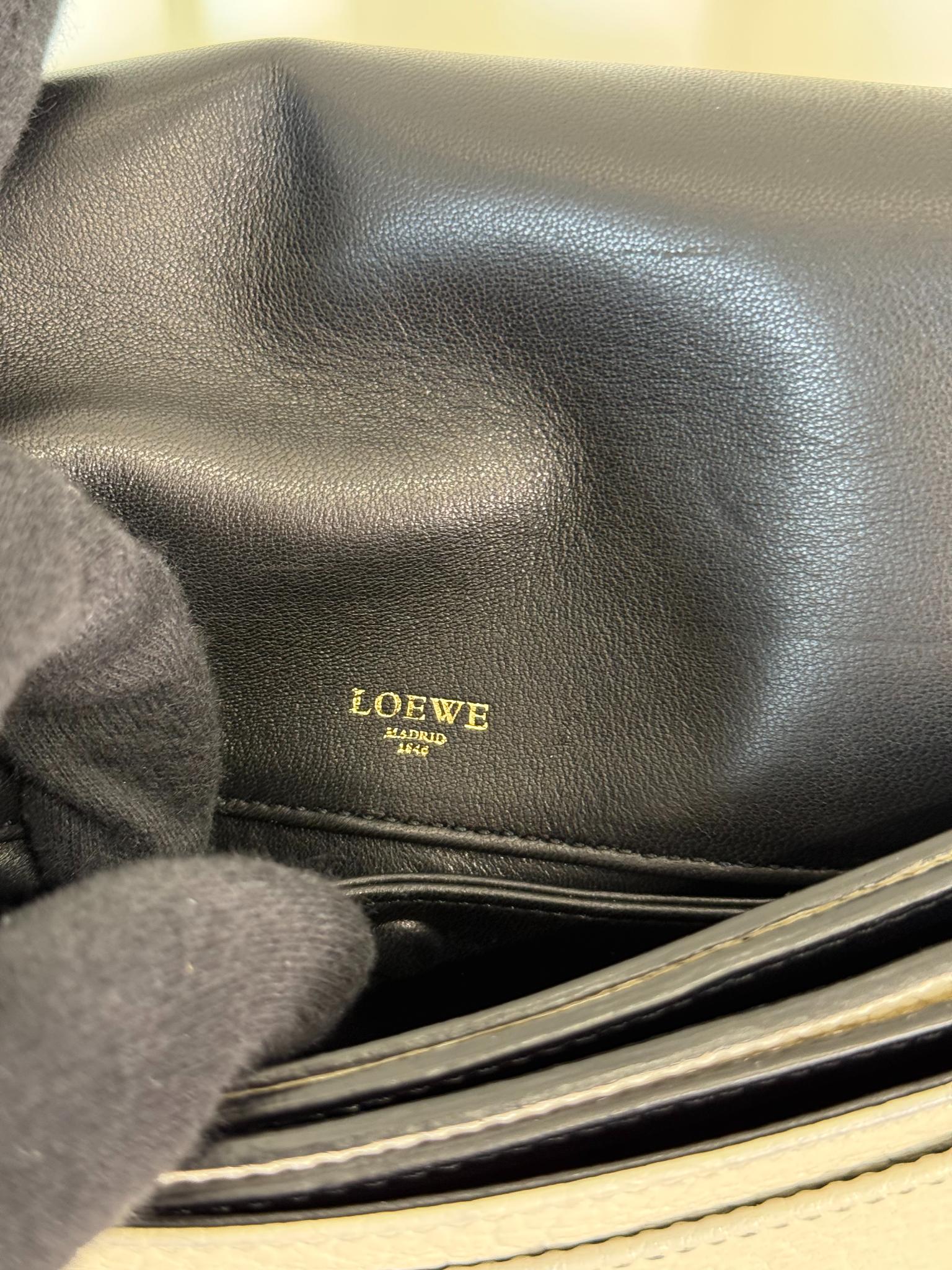 Loewe Amberley Small Satchel Ivory Shoulder Bag